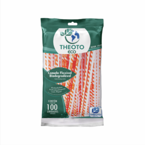 Canudo Flexível Biodegradável - 100 Unid.