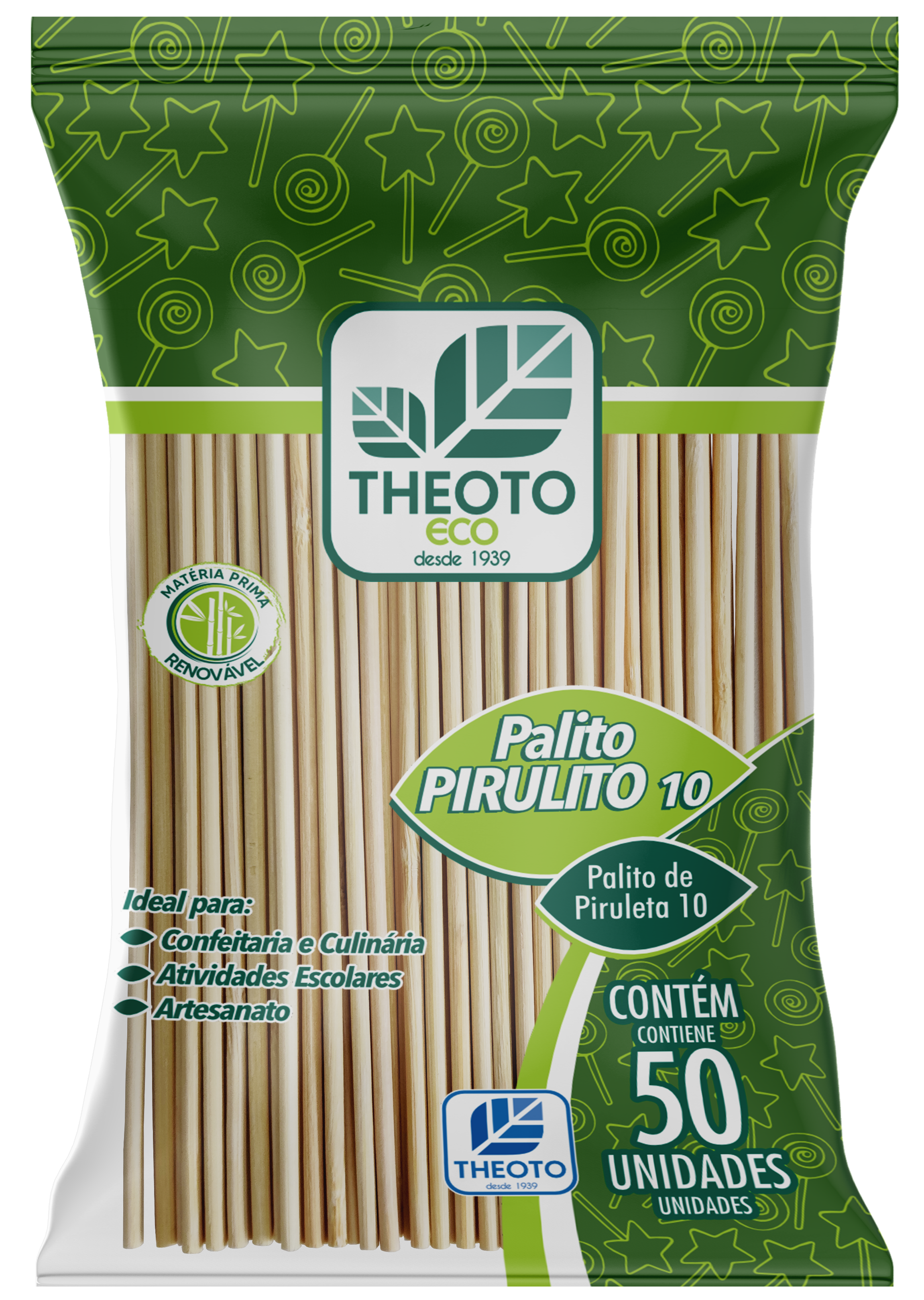 Palito Pirulito 10- 50 unid.